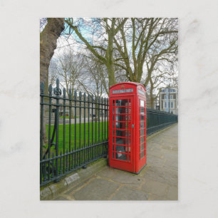 Red Telephone Box, Greenwich London UK Briefkaart