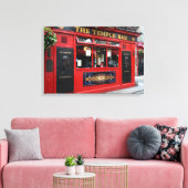Red Temple Bar pub dans la toile de Dublin (Insitu(Salon))