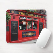 Red Temple Bar pub in Dublin mousepad Muismat (Met muis)