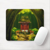 Red Temple Mousepad Muismat (Met muis)