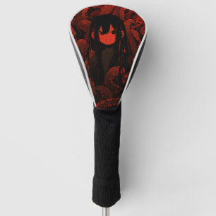 Red Tentacle Horror Anime Girl Golfheadcover