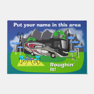 Red Thor Palazzo Class A RV Roughin Deurmat