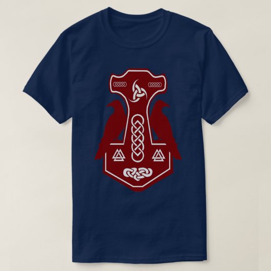 Red Thors Hammer T-shirt (Design voorkant)