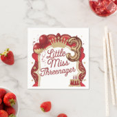 Red Threenager Verjaardagsfeest servetten (Insitu)