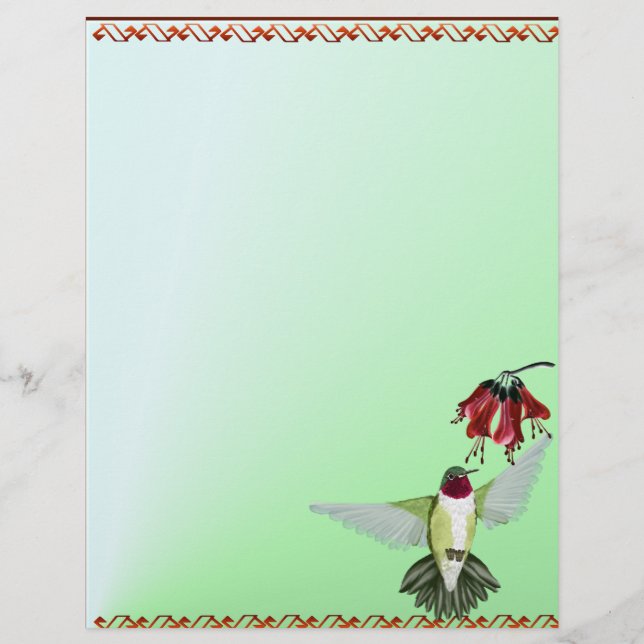 Red Throing Hummingbird letterhead_vertical (Voorkant)