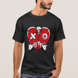 Red Thunder 4S T-shirt Heart Driving to Matching 4