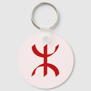 Red TIFINAGH - Berber Tifinagh - Amazigh Tifinagh  Sleutelhanger