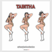 Red Tiger Dancer #2 Sticker (Vel)