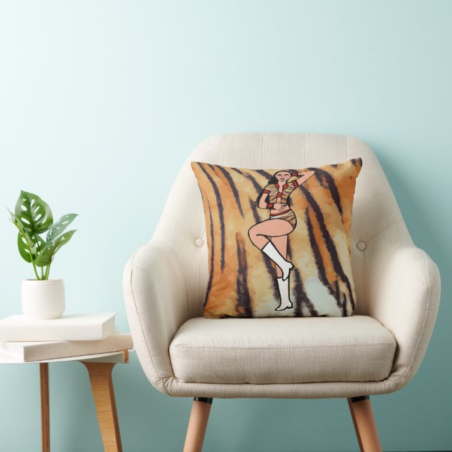 Red Tiger Dancer B Kussen (Stoel)