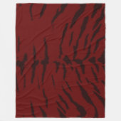 Red Tiger digitale print Fleece Deken (Voorkant)