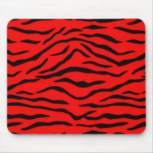 Red Tiger Pattern Muismat