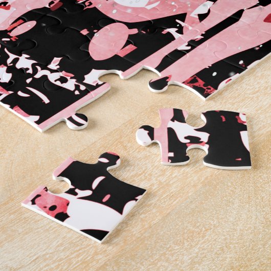 Red Tiger Puzzle | Kleurrijk tijgergezicht Puzzle Legpuzzel (Zijkant)