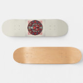 Red Tiger Square Skateboard (Horizontaal)