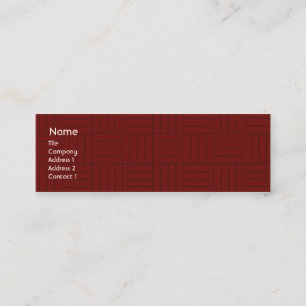 Red Tile - Skinny Mini Visitekaartje