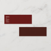 Red Tile - Skinny Mini Visitekaartje (Voorkant / Achterkant)