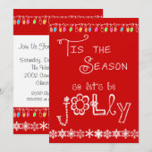 Red Tis de uitnodiging van de Seizoenpartij (Voorkant / Achterkant)