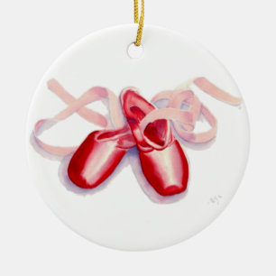 Red Toes Shoes Keramisch Ornament