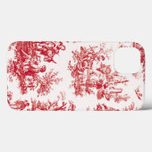 Red  Toile Case-Mate iPhone Case (Achterkant (horizontaal))