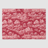 Red Toile de Jouy Tissuepapier (Voorkant)