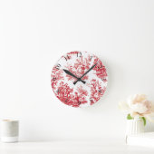 Red Toile Ronde Klok (Huis)