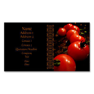 Red Tomato Elegant Black Brown Magnetisch Visitekaartje