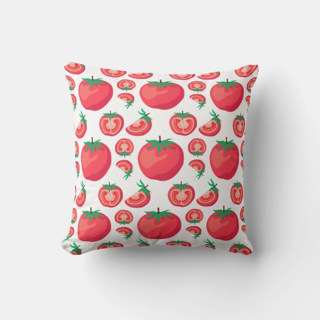 Red Tomato Pattern doet zo grappig Kussen (Voorkant)