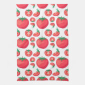 Red Tomato Pattern doet zo grappig Theedoek (Verticaal)