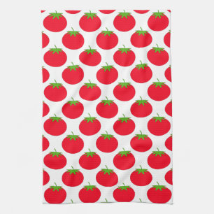Red Tomato Pattern. Theedoek