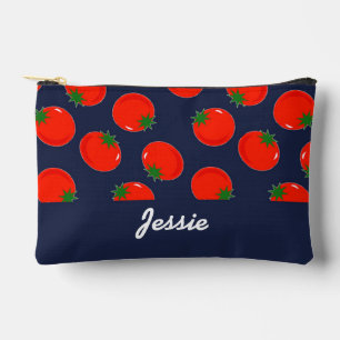 Red tomatoen on blue etui