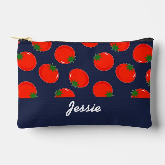 Red tomatoen on blue etui (Voorkant)