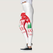 Red Top Leggings de Noël de qualité pour cadeau. (Gauche)