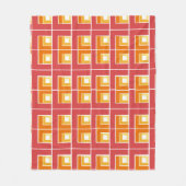 Red Topsy Turvy Fleece Deken (Voorkant)