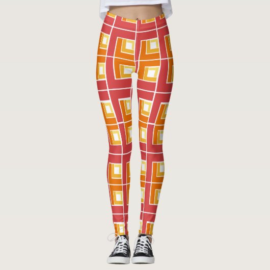 Red Topsy Turvy Leggings (Voorkant)