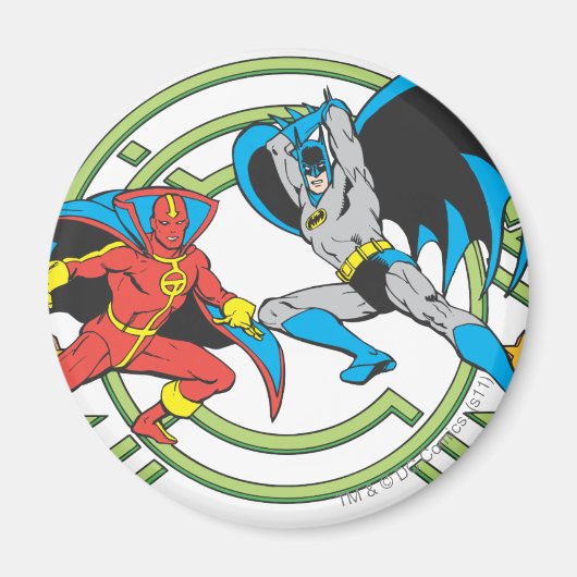 Red Tornado + Batman Magneet (Voorkant)