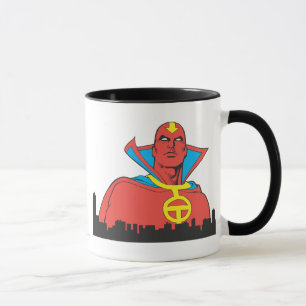 Red Tornado Behind Cityscape Mok