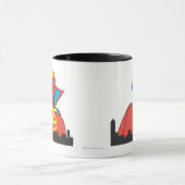 Red Tornado Behind Cityscape Mok (Midden)