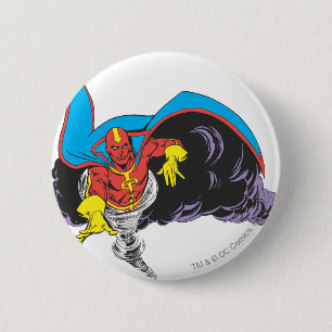 Red Tornado Emerges Ronde Button 5,7 Cm