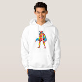 Red Tornado Pose Hoodie (Voorkant volledig)