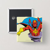 Red Tornado Twister Vierkante Button 5,1 Cm (Voorkant /achterkant)