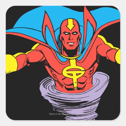 Red Tornado Twister Vierkante Sticker (Voorkant)
