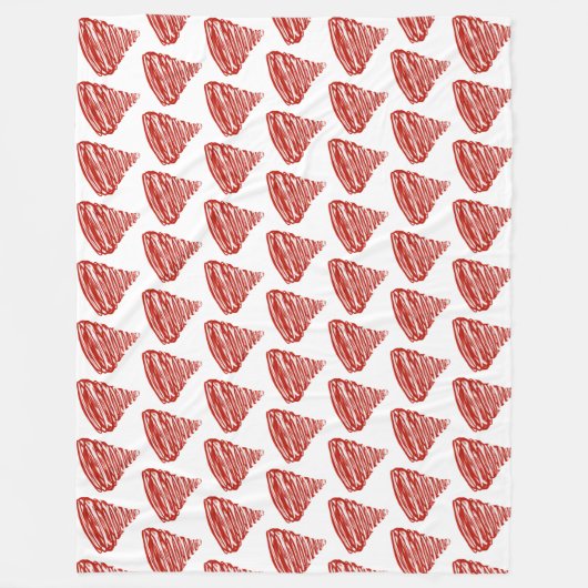 Red Tornadoes Pattern Fleece Deken (Voorkant)
