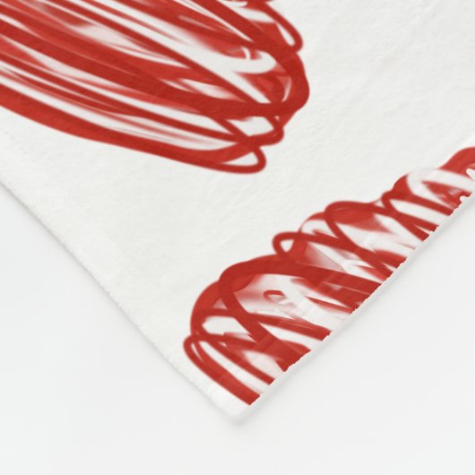 Red Tornadoes Pattern Fleece Deken (Hoek)