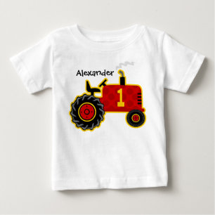 Red Tractor 1st Birthday Personalized