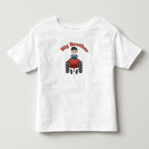 Red Tractor Big Brother Kinder Shirts