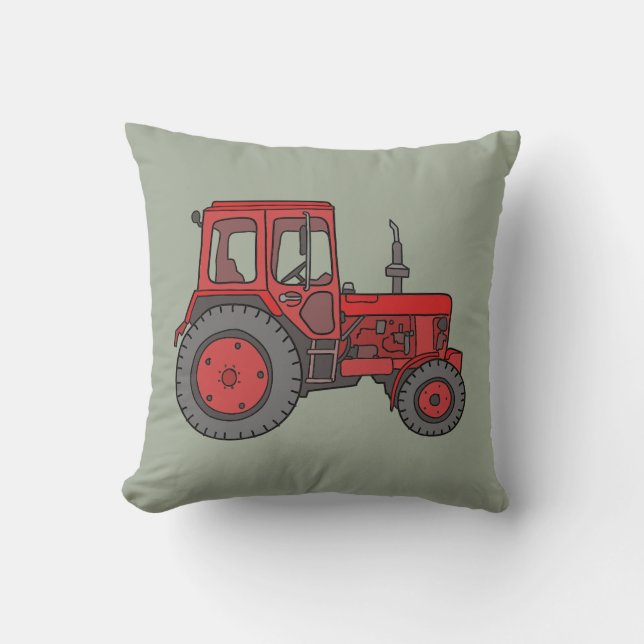 Red Tractor Kussen (Voorkant)