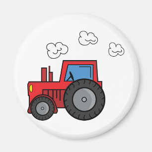 Red Tractor Magneet