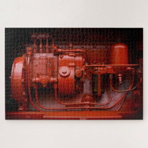 Red Tractor Motor. Legpuzzel