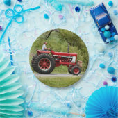 Red Tractor Papieren Bordje (Feest)