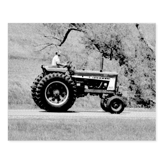 Red Tractor Rubberstempel (Afrduk)