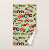 Red Tractor Truck Boerderij Produce Bad Handdoek (Handdoek)